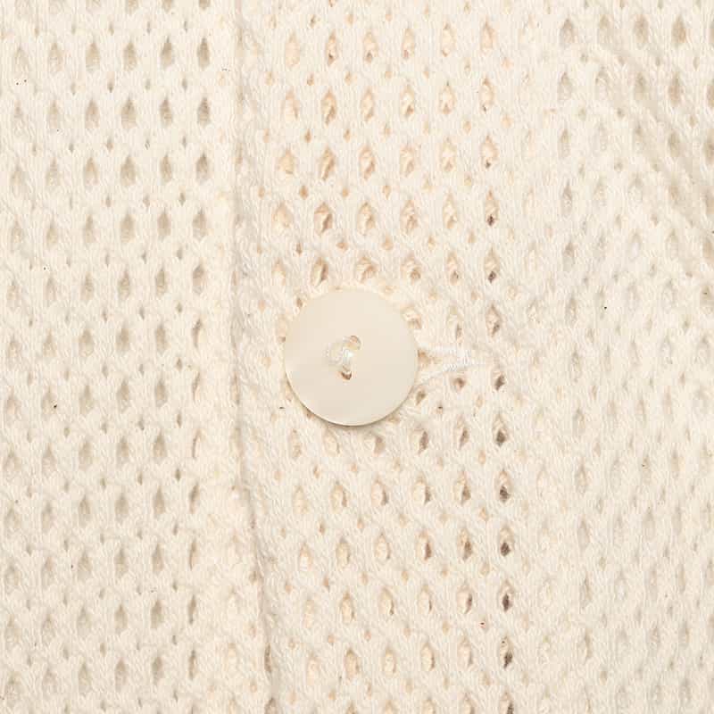 OAS コットンVネックニットカーディガン IVORY