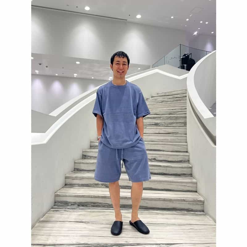 GELATO PIQUE HOMME バーニーズ　ニューヨーク限定ルームウェア （Tシャツ） BLUE