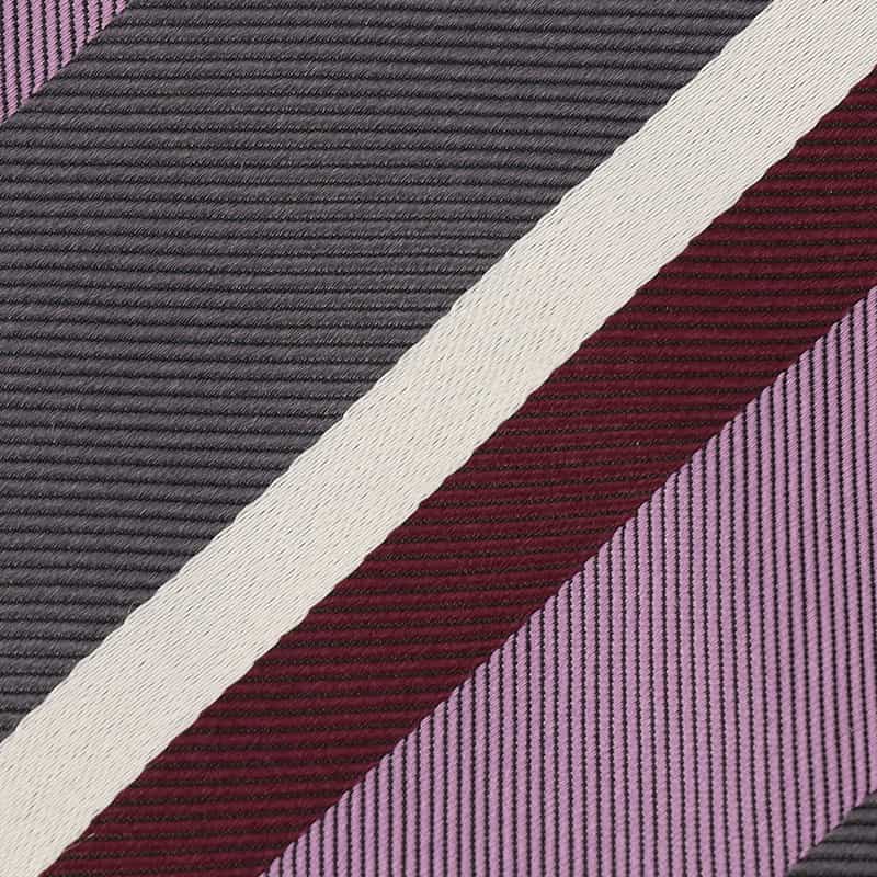 STEFANO BIGI ストライプ柄タイ PURPLE