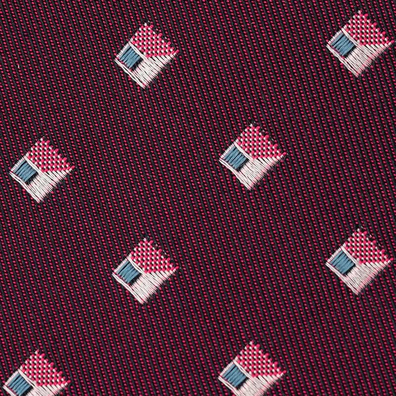 STEFANO BIGI 小紋柄タイ WINE