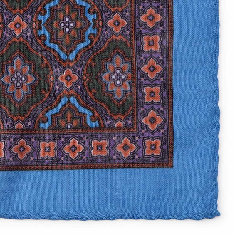 STEFANO BIGI ポケットチーフ BLUE