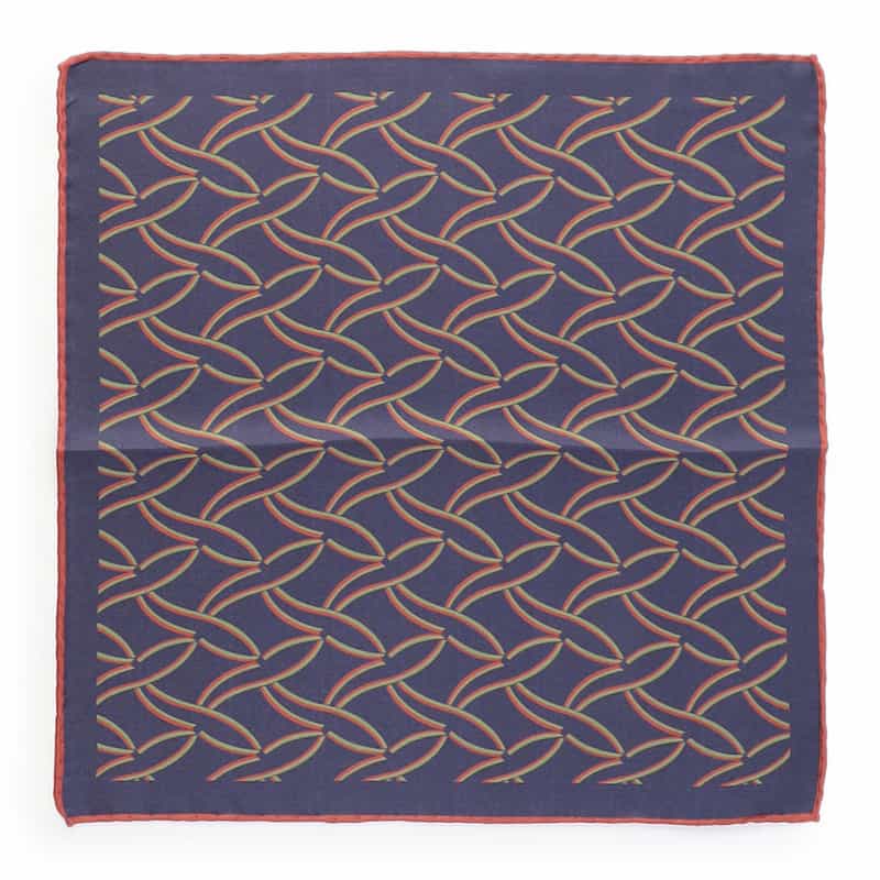 STEFANO BIGI ポケットチーフ NAVY