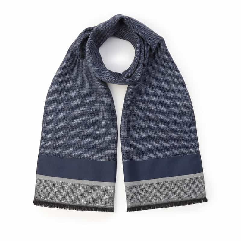 STEFANO BIGI スカーフ NAVY