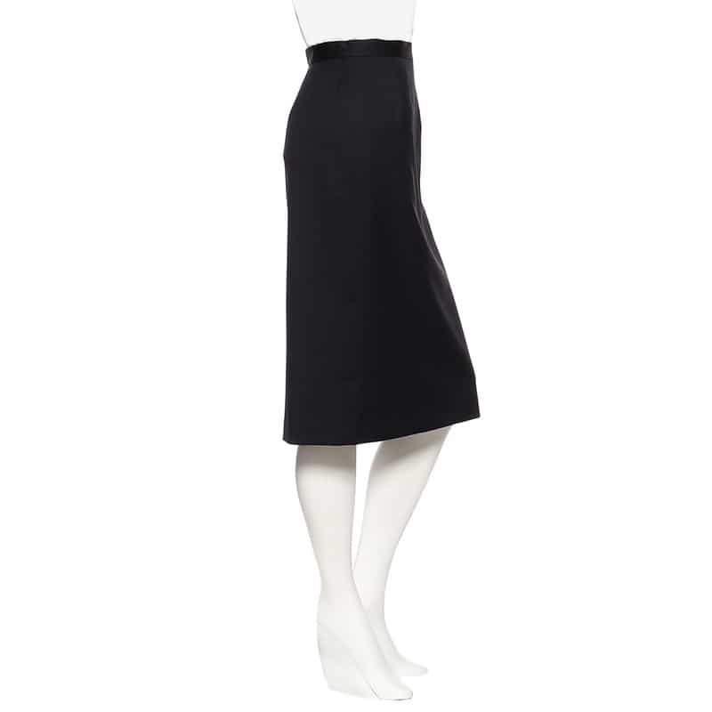 BARNEYS NEW YORK セットアップ　ウールタイトミディスカート NAVY