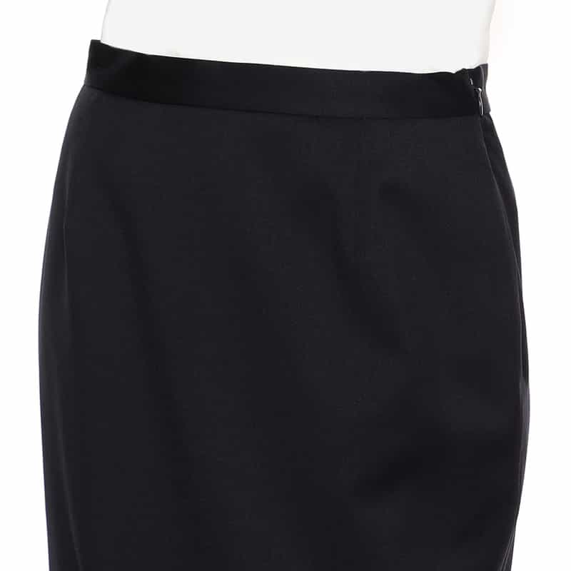 BARNEYS NEW YORK セットアップ　ウールタイトミディスカート NAVY