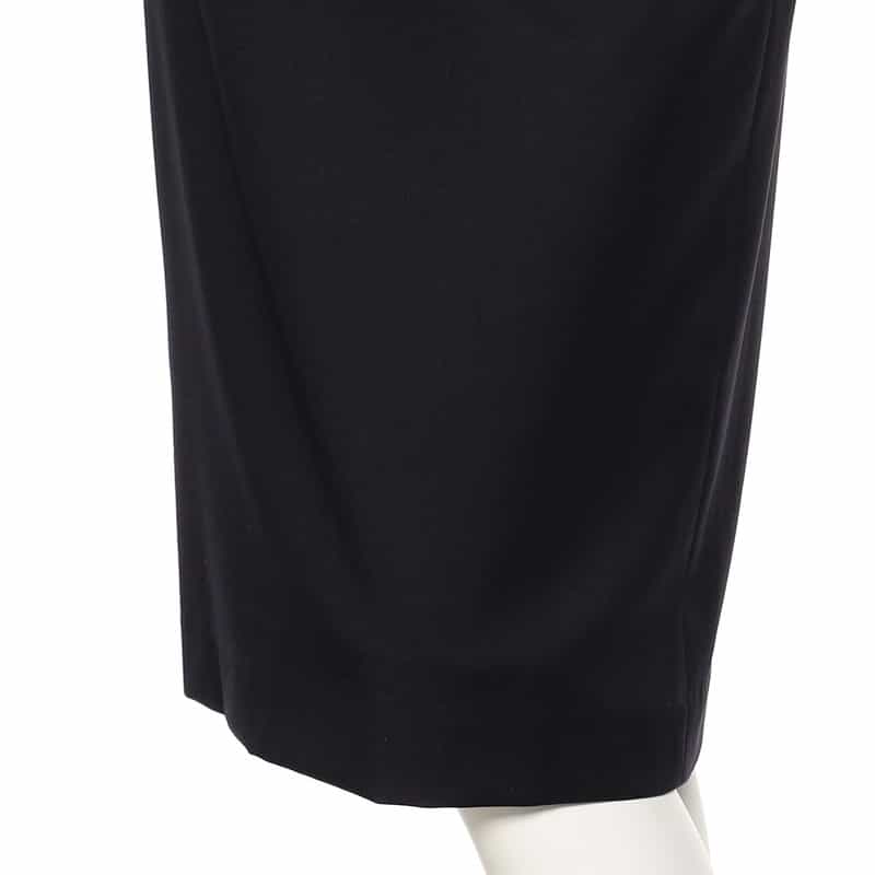 BARNEYS NEW YORK セットアップ　ウールタイトミディスカート NAVY