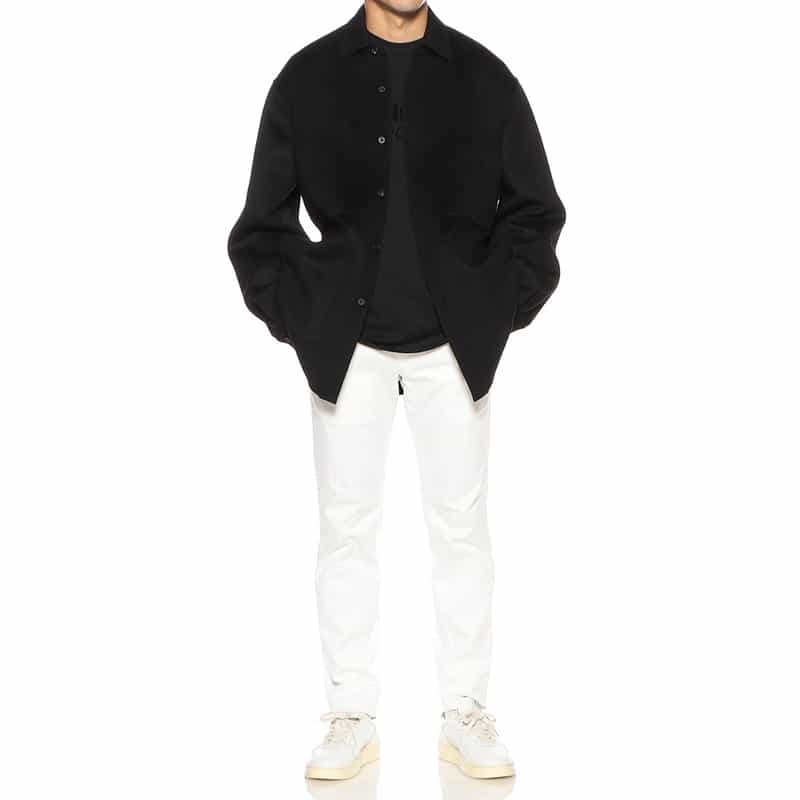 SSSTEIN バーニーズ　ニューヨーク限定リバーシブルシャツコート BLACK