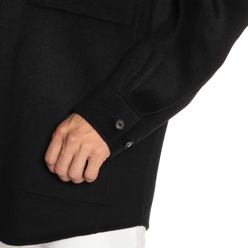 SSSTEIN バーニーズ　ニューヨーク限定リバーシブルシャツコート BLACK