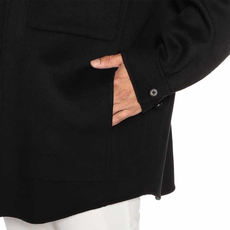 SSSTEIN バーニーズ　ニューヨーク限定リバーシブルシャツコート BLACK