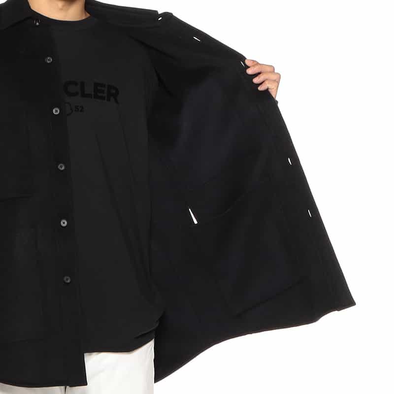 SSSTEIN バーニーズ　ニューヨーク限定リバーシブルシャツコート BLACK