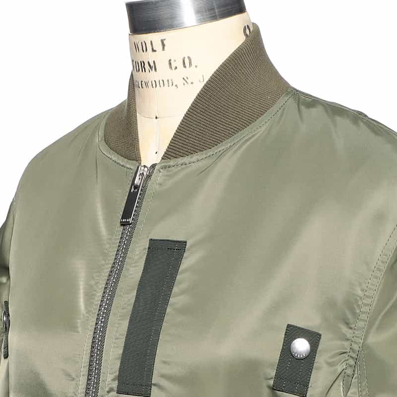 SACAI SACAI＜サカイ＞ナイロンツイル ハーフスリーブブルゾン KHAKI