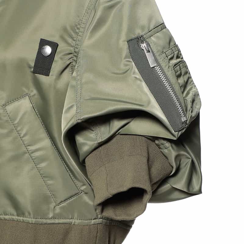 SACAI SACAI＜サカイ＞ナイロンツイル ハーフスリーブブルゾン KHAKI