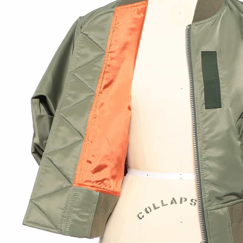 SACAI SACAI＜サカイ＞ナイロンツイル ハーフスリーブブルゾン KHAKI