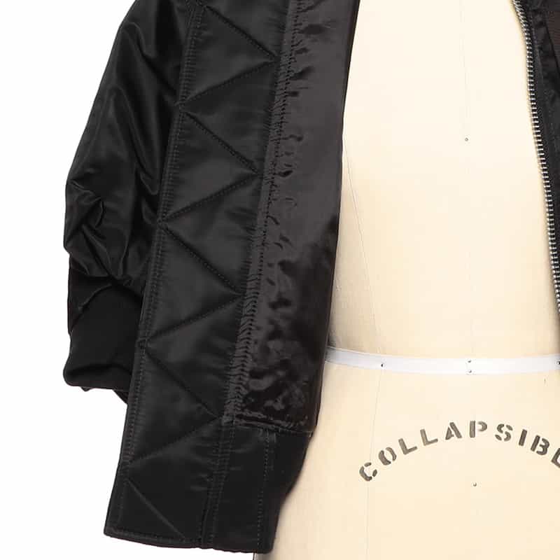 SACAI SACAI＜サカイ＞ナイロンツイル ハーフスリーブブルゾン BLACK