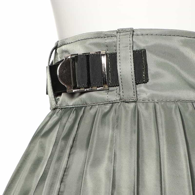 SACAI SACAI＜サカイ＞ナイロンツイル プリーツロングスカート KHAKI