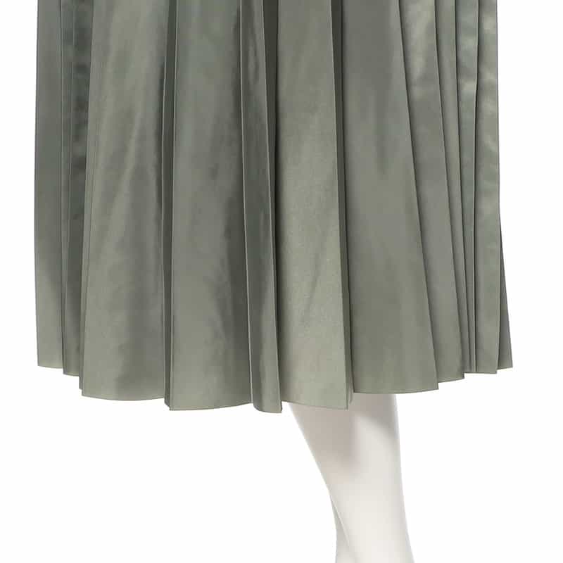 SACAI SACAI＜サカイ＞ナイロンツイル プリーツロングスカート KHAKI