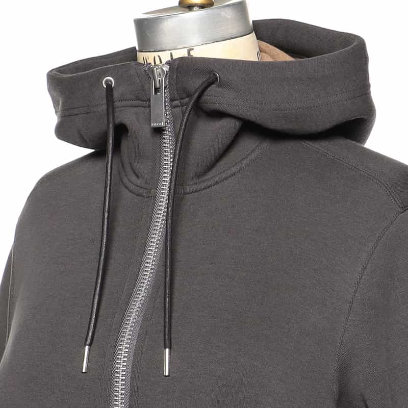 SACAI SACAI＜サカイ＞コンビネーション ジップアップフーディ DARK GRAY
