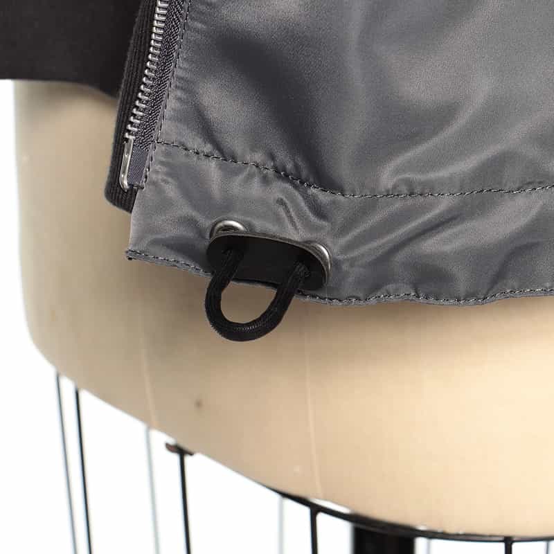 SACAI SACAI＜サカイ＞コンビネーション ジップアップフーディ DARK GRAY