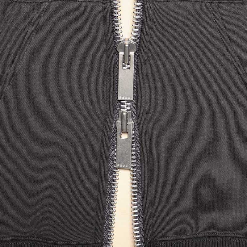 SACAI SACAI＜サカイ＞コンビネーション ジップアップフーディ DARK GRAY