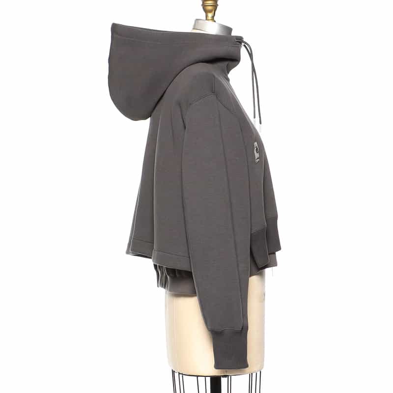 SACAI SACAI＜サカイ＞コンビネーション ジップアップスウェットフーディ DARK GRAY