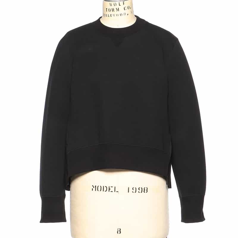 SACAI SACAI<サカイ>コンビネーション スウェットプルオーバー BLACK