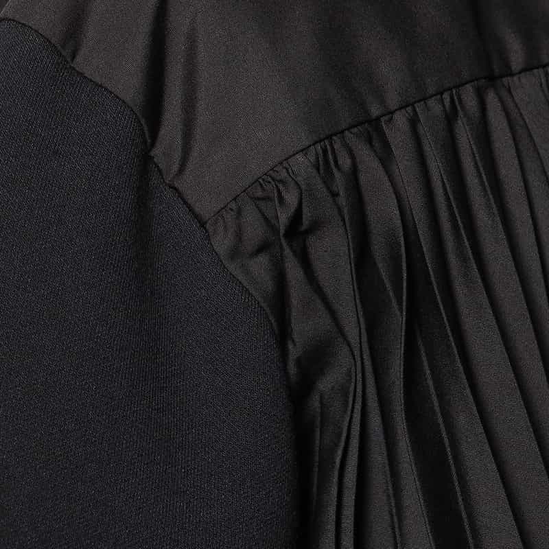 SACAI SACAI<サカイ>コンビネーション スウェットプルオーバー BLACK