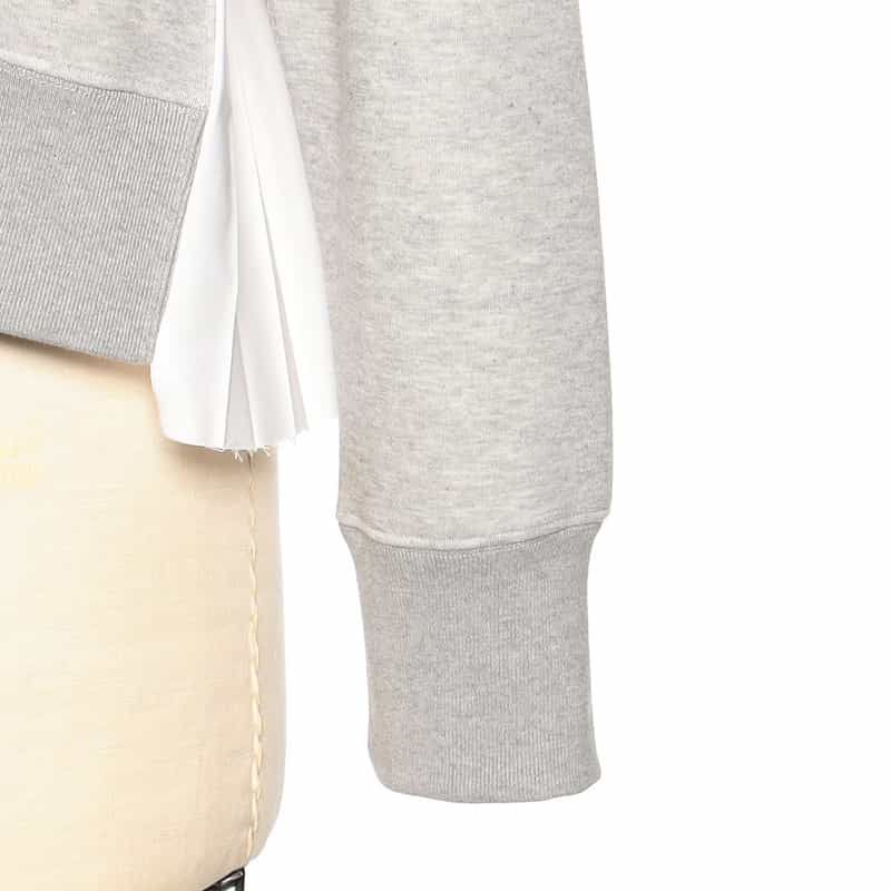 SACAI SACAI<サカイ>コンビネーション スウェットプルオーバー LIGHT GRAY