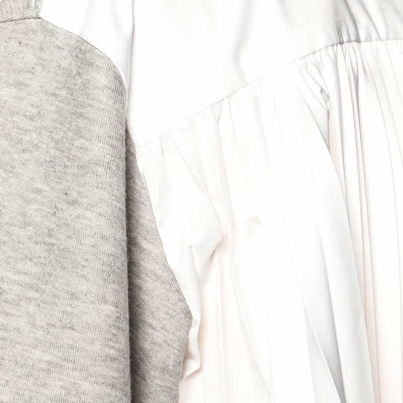 SACAI SACAI<サカイ>コンビネーション スウェットプルオーバー LIGHT GRAY