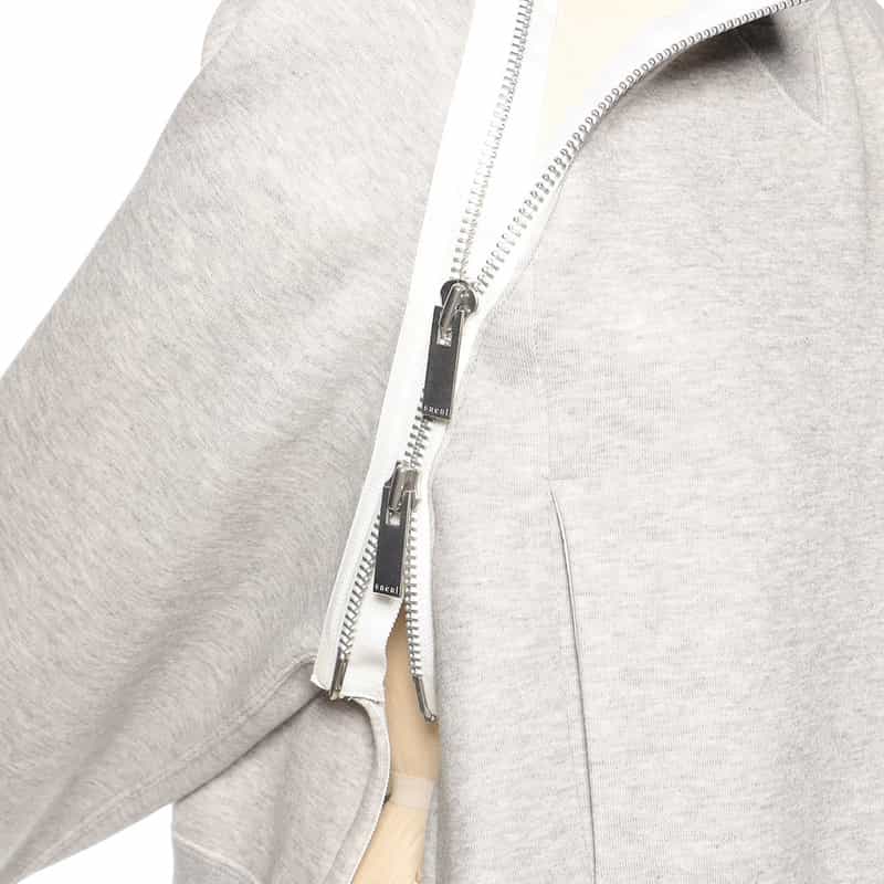 SACAI SACAI＜サカイ＞スポンジスウェットプルオーバー LIGHT GRAY