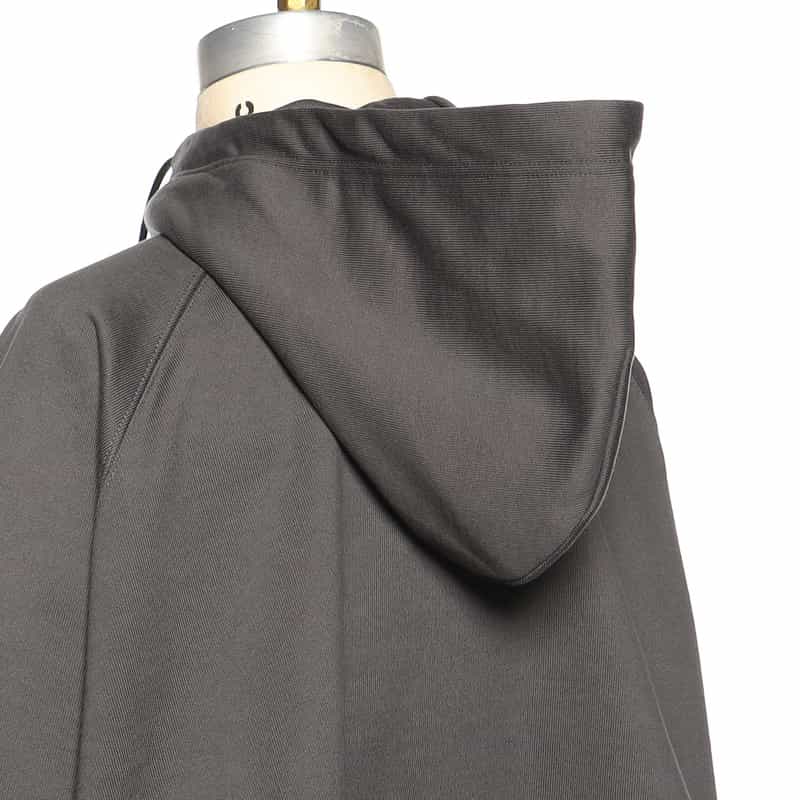 SACAI SACAI<サカイ>ジップアップ スウェットフーディー DARK GRAY