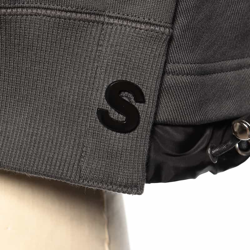 SACAI SACAI<サカイ>ジップアップ スウェットフーディー DARK GRAY