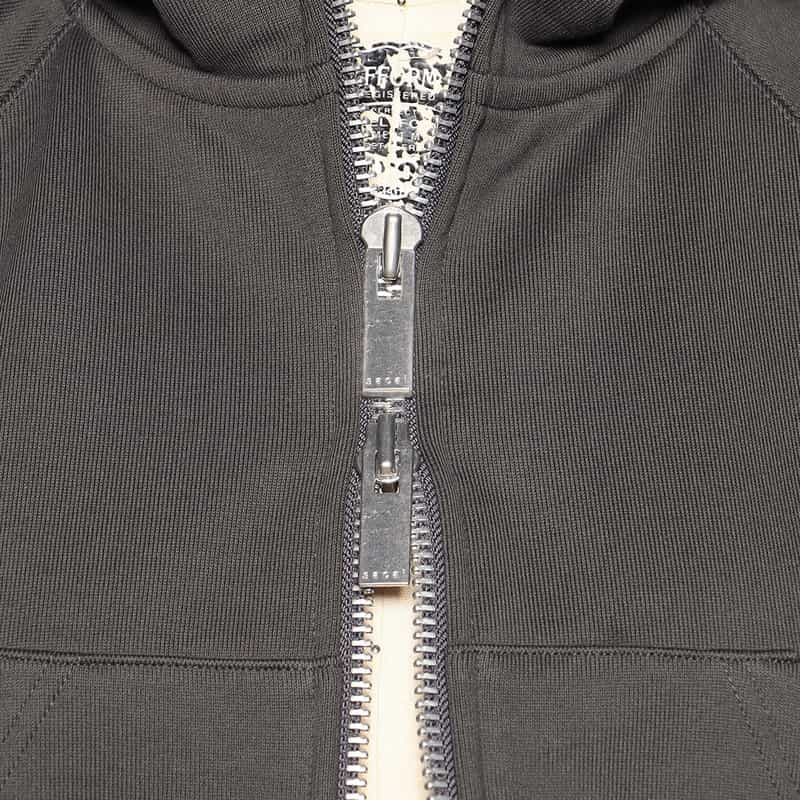 SACAI SACAI<サカイ>ジップアップ スウェットフーディー DARK GRAY