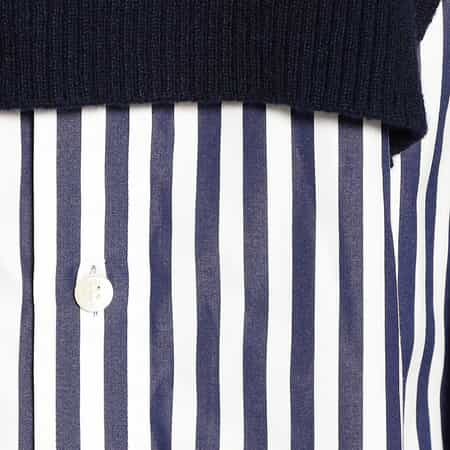 コンビネーション ロングスリーブドレス（2223545）｜SACAI