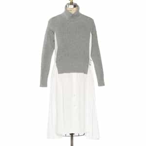 SACAI<サカイ>コンビネーション ロングスリーブドレス