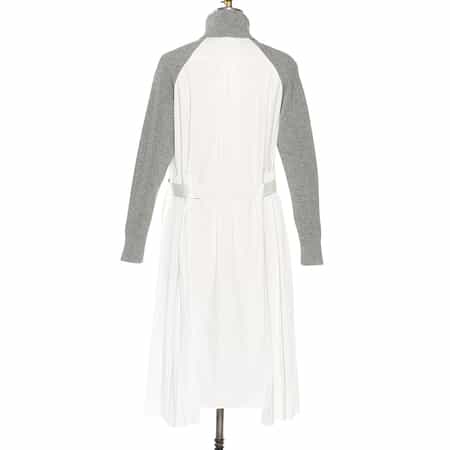 国内発送【sacai】コンビネーション ロングスリーブドレス コンビネーション ロングスリーブドレス（2223545）｜SACAI