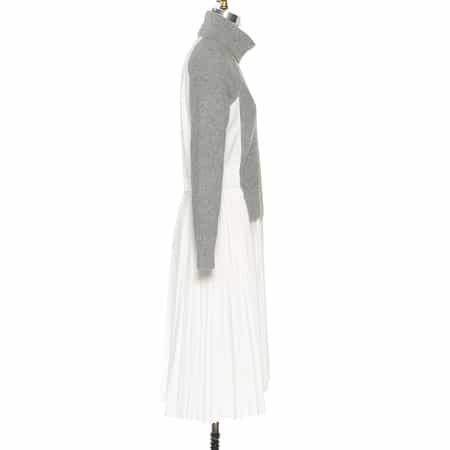国内発送【sacai】コンビネーション ロングスリーブドレス コンビネーション ロングスリーブドレス（2223545）｜SACAI