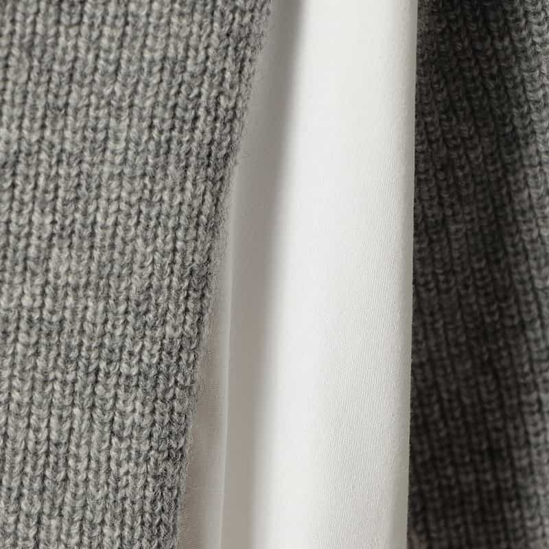 SACAI SACAI＜サカイ＞コンビネーション ロングスリーブドレス LIGHT GRAY