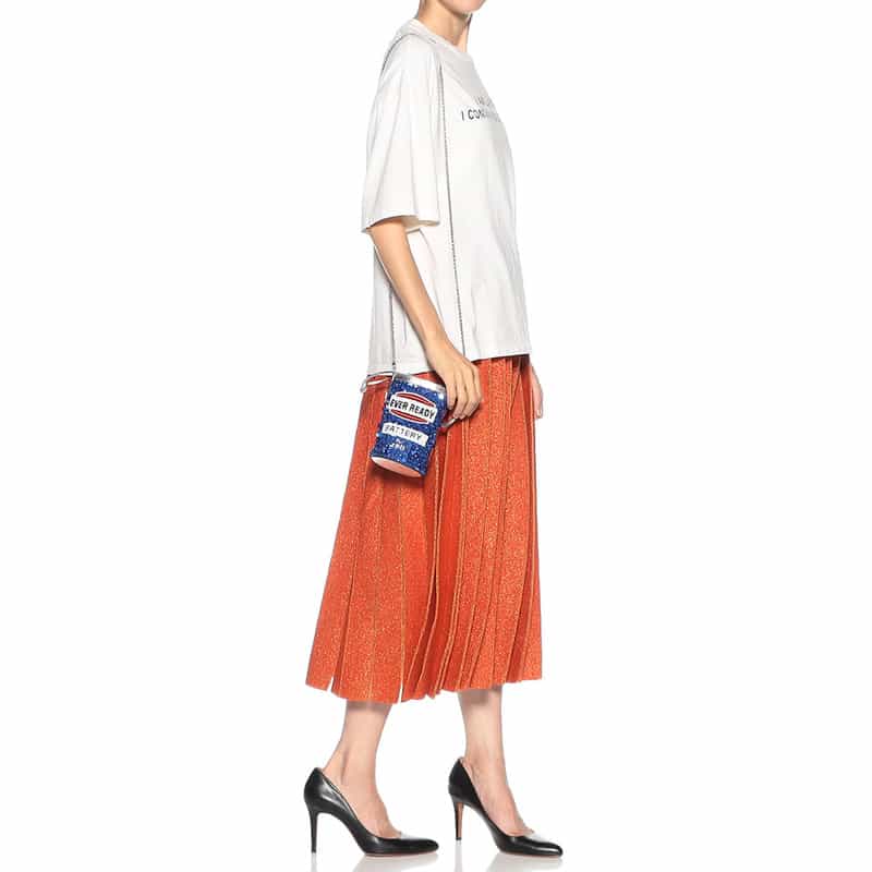 ANYA HINDMARCH "EVER READY" バケットバッグ SILVER