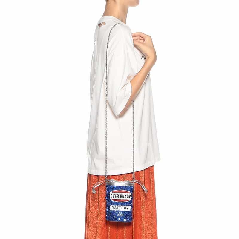 ANYA HINDMARCH "EVER READY" バケットバッグ SILVER