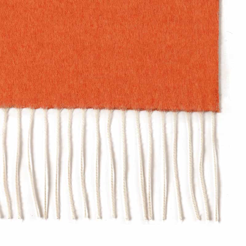 PIACENZA シルクカシミヤ素材パネルスカーフ（75×170） ORANGE