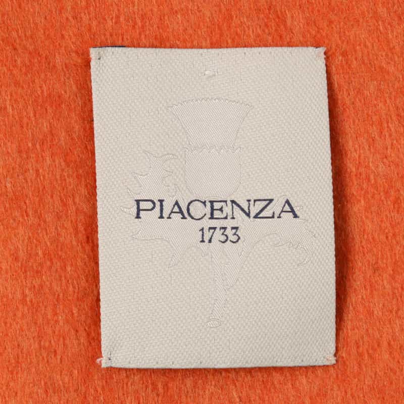 PIACENZA シルクカシミヤ素材パネルスカーフ（75×170） ORANGE