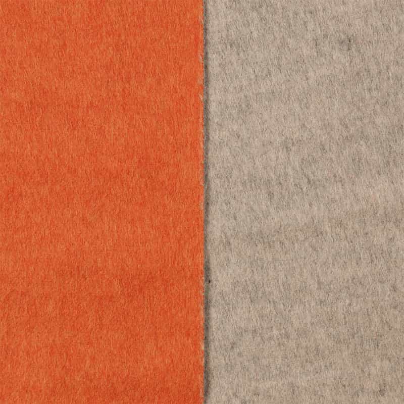 PIACENZA シルクカシミヤ素材パネルスカーフ（75×170） ORANGE