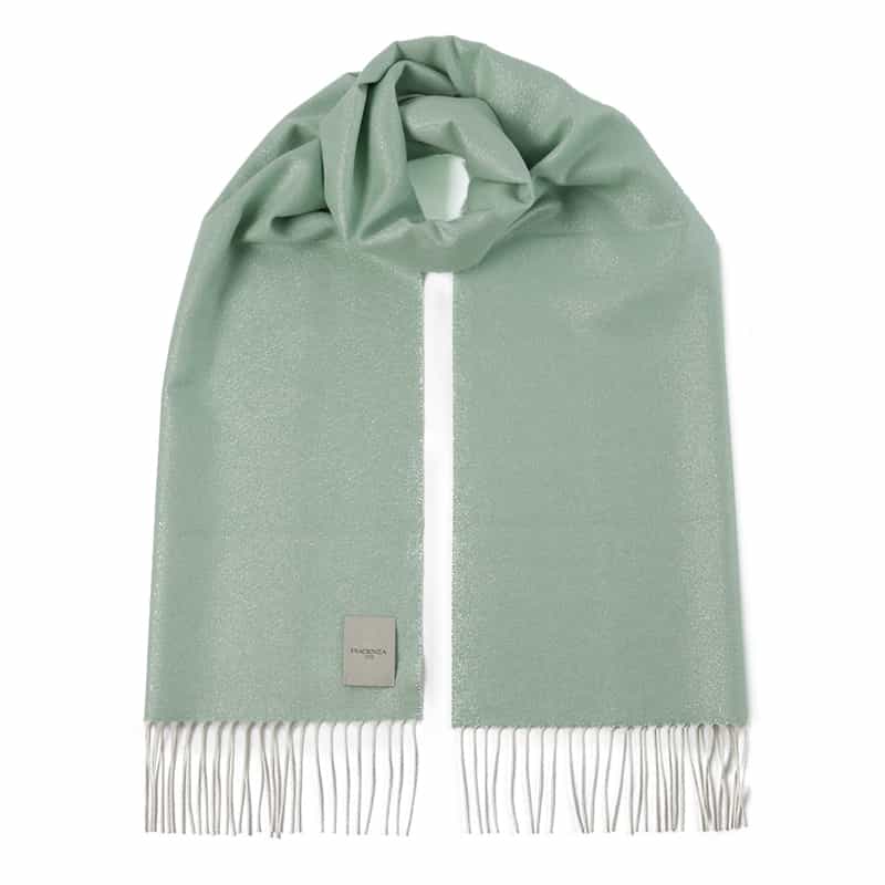 PIACENZA リバーシブルスカーフ LIGHT GREEN