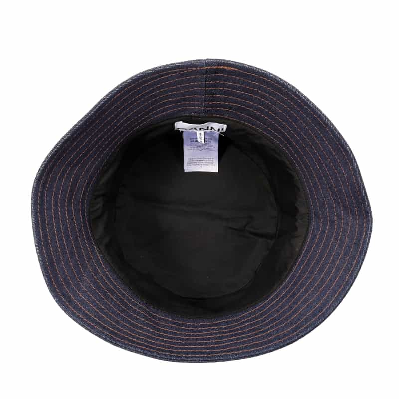 GANNI デニムバケットハット NAVY