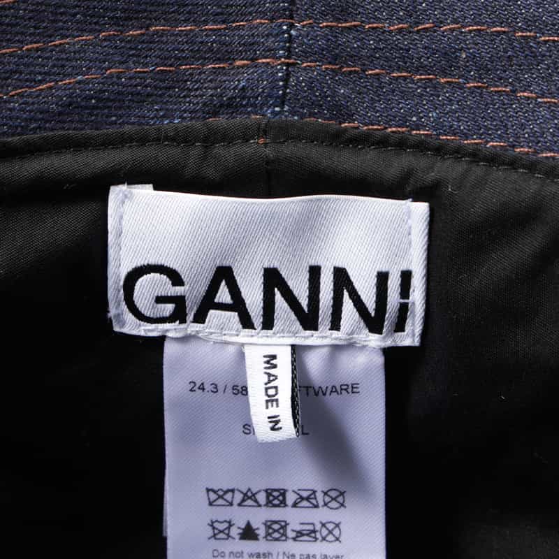 GANNI デニムバケットハット NAVY