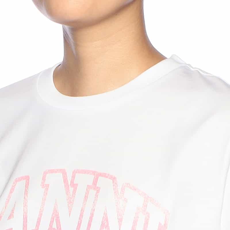 GANNI プリントTシャツ WHITE
