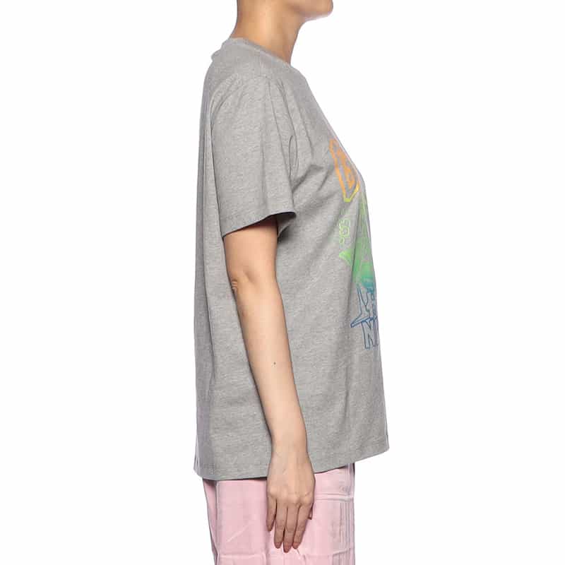 GANNI プリントTシャツ GRAY