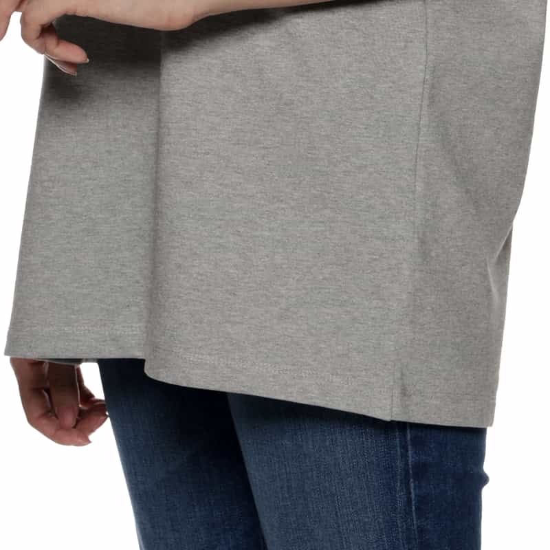 GANNI エンブロイダリーロゴ フリンジTシャツ GRAY