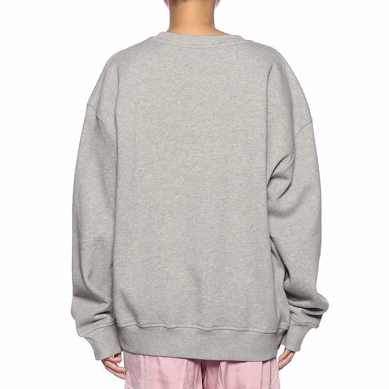 GANNI GANNI<ガニー> ロゴ入りスウェットプルオーバー GRAY