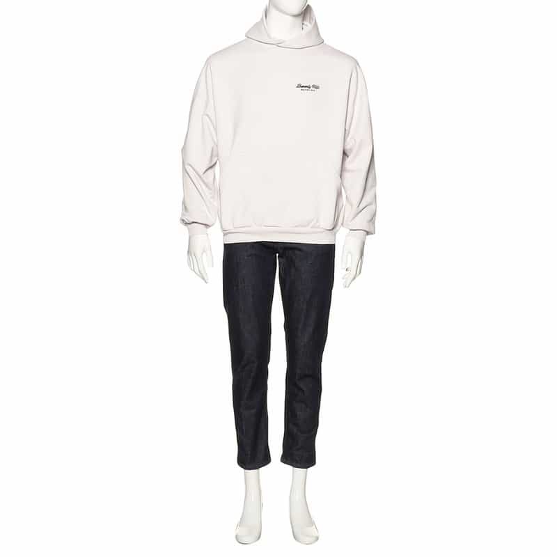 BALENCIAGA BALENCIAGA<バレンシアガ>スウェットフーディ WHITE